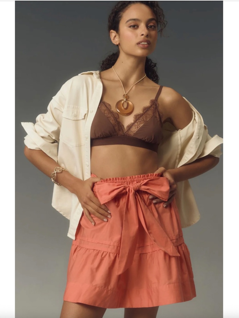 $98 NWT The Somerset Mini Skirt The Somerset Collection Anthropologie XL Rose